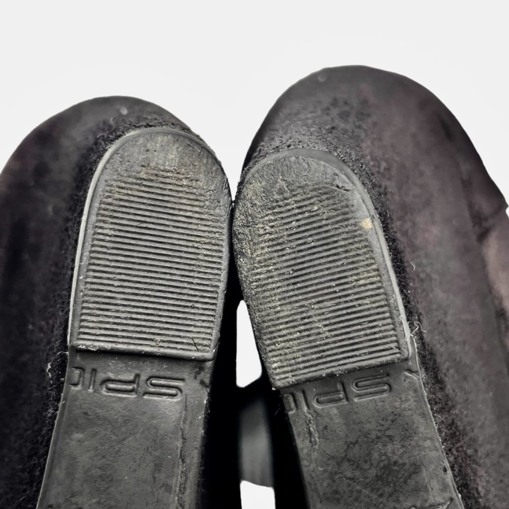 Via Spiga Womens Fedora Black Suede Leather Hidden Wedge Ankle Bootie US Size 8 - Picture 8 of 11